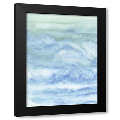 Tidal Waters I Black Modern Wood Framed Art Print with Double Matting by Chandler, Sharon
