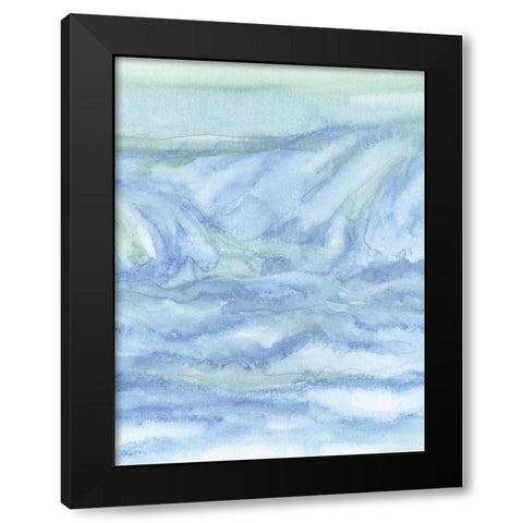 Tidal Waters II Black Modern Wood Framed Art Print by Chandler, Sharon