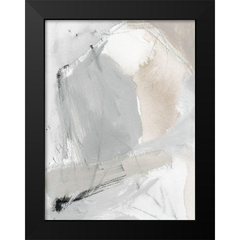 Neutral Triad I Black Modern Wood Framed Art Print by Barnes, Victoria