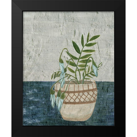 Corner Plant I Black Modern Wood Framed Art Print by Wang, Melissa