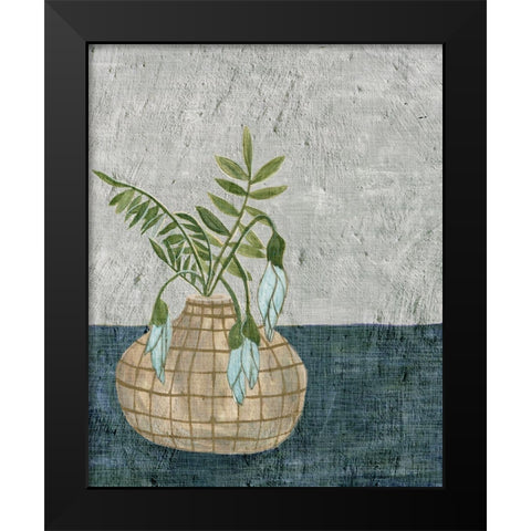 Corner Plant II Black Modern Wood Framed Art Print by Wang, Melissa