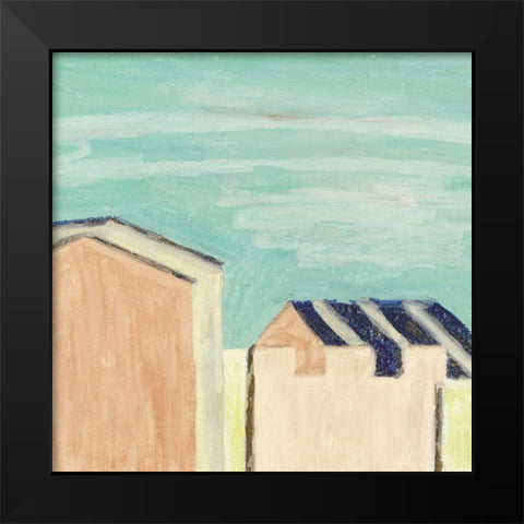 Sunlight and Buildings II Black Modern Wood Framed Art Print by Wang, Melissa