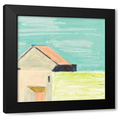 Sunlight and Buildings IV Black Modern Wood Framed Art Print with Double Matting by Wang, Melissa