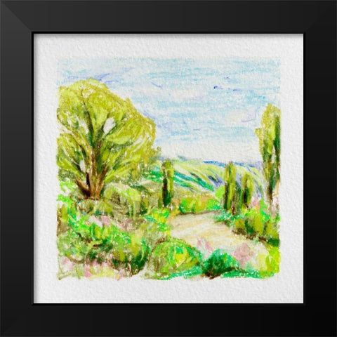 Summer Field I Black Modern Wood Framed Art Print by Wang, Melissa