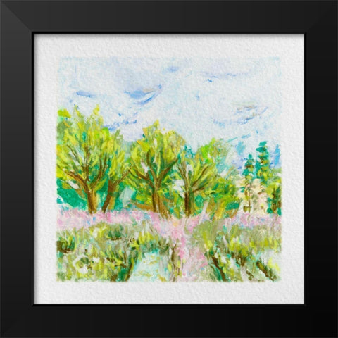 Summer Field III Black Modern Wood Framed Art Print by Wang, Melissa