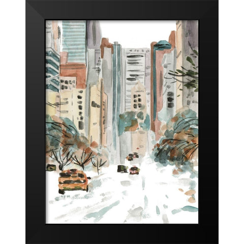 Winter Road III Black Modern Wood Framed Art Print by Wang, Melissa