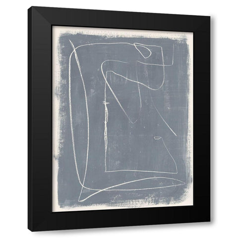 Kinetic Imprint I Black Modern Wood Framed Art Print with Double Matting by Barnes, Victoria