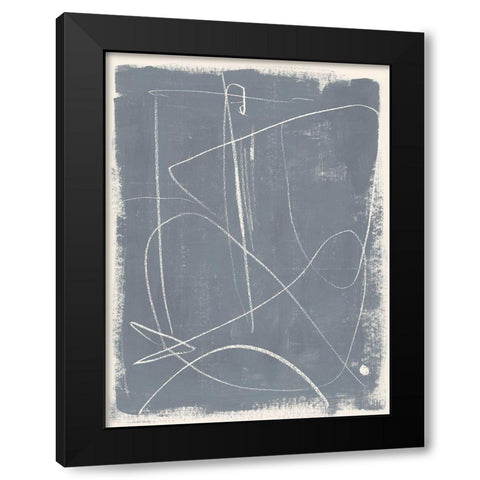 Kinetic Imprint IV Black Modern Wood Framed Art Print by Barnes, Victoria