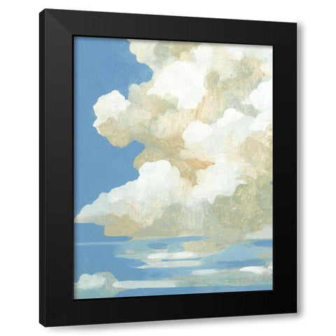 Cumulus Drift II Black Modern Wood Framed Art Print by Caroline, Emma