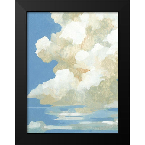 Cumulus Drift II Black Modern Wood Framed Art Print by Caroline, Emma