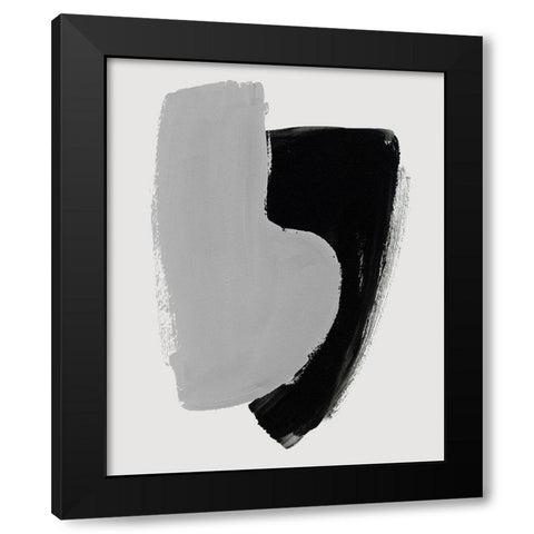 Abrazo II Black Modern Wood Framed Art Print with Double Matting by Barnes, Victoria