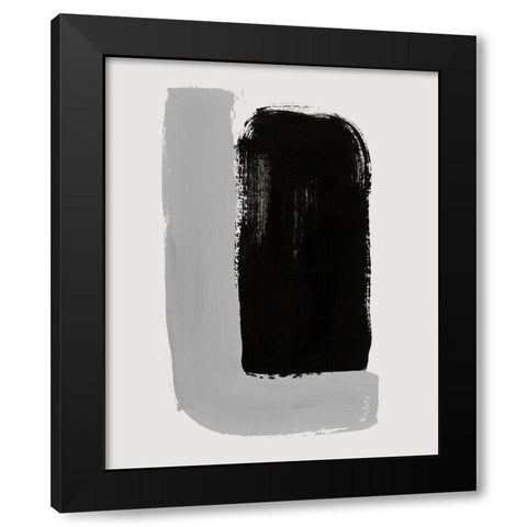 Abrazo IV Black Modern Wood Framed Art Print with Double Matting by Barnes, Victoria