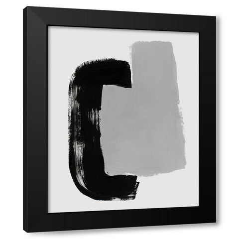 Abrazo V Black Modern Wood Framed Art Print by Barnes, Victoria