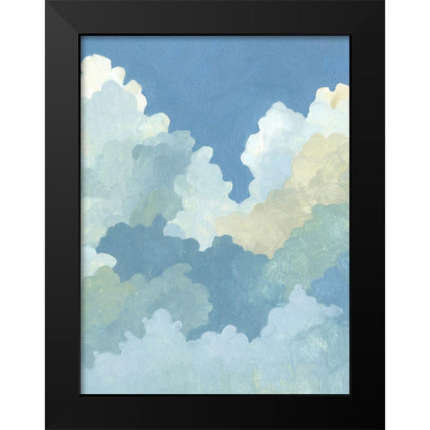 Cumulus Stacks II Black Modern Wood Framed Art Print by Caroline, Emma