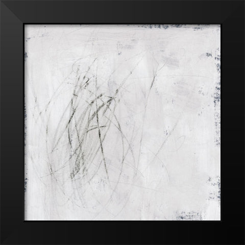 Subtle Scratches II Black Modern Wood Framed Art Print by Barnes, Victoria