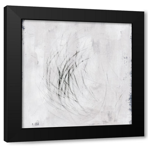 Subtle Scratches III Black Modern Wood Framed Art Print with Double Matting by Barnes, Victoria