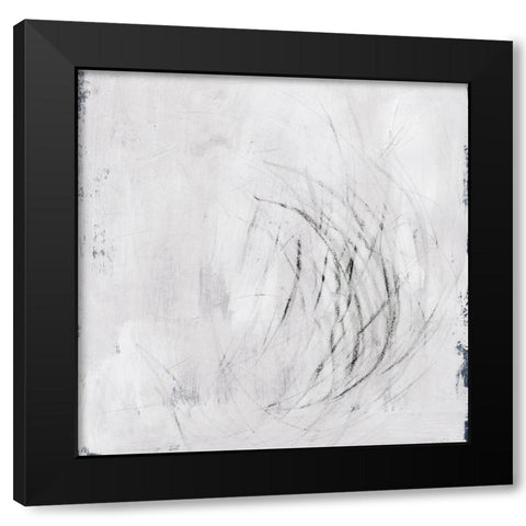Subtle Scratches IV Black Modern Wood Framed Art Print with Double Matting by Barnes, Victoria