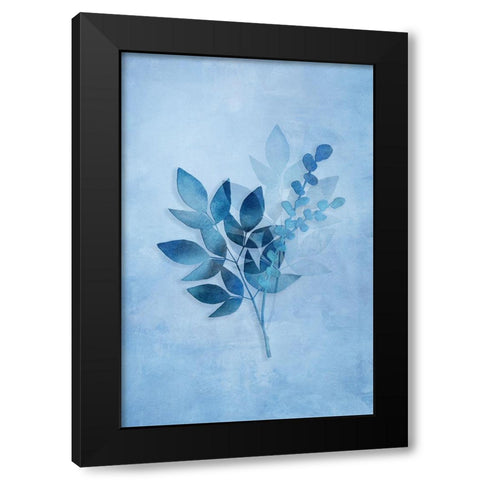 Tropical Night in Blue I Black Modern Wood Framed Art Print by Haase, Andrea