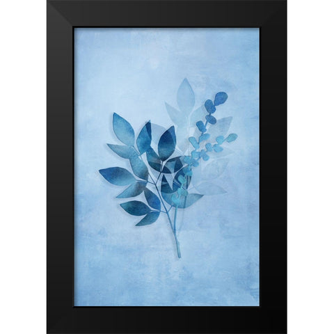 Tropical Night in Blue I Black Modern Wood Framed Art Print by Haase, Andrea