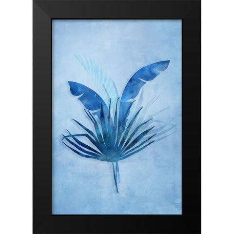 Tropical Night in Blue II Black Modern Wood Framed Art Print by Haase, Andrea