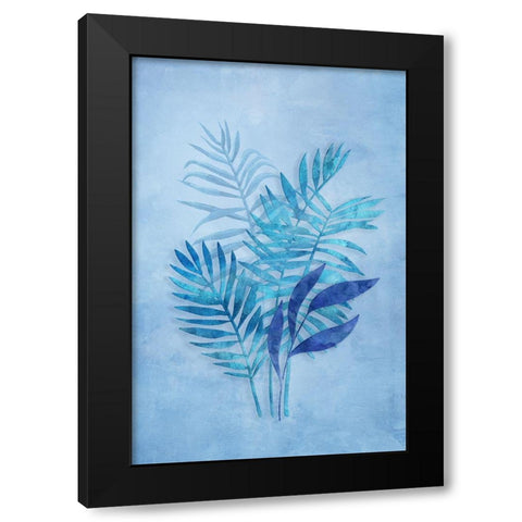 Tropical Night in Blue III Black Modern Wood Framed Art Print by Haase, Andrea