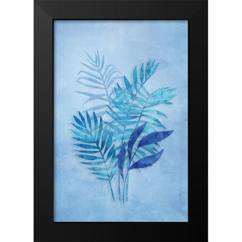 Tropical Night in Blue III Black Modern Wood Framed Art Print by Haase, Andrea