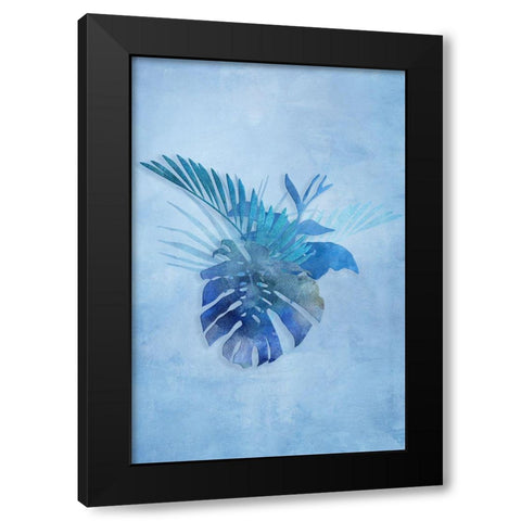 Tropical Night in Blue IV Black Modern Wood Framed Art Print by Haase, Andrea