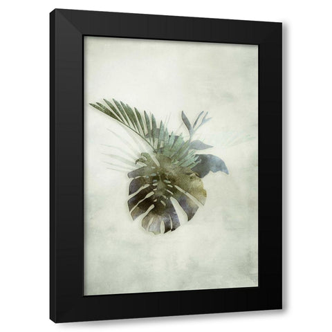 Tropical Night in Green IV Black Modern Wood Framed Art Print with Double Matting by Haase, Andrea