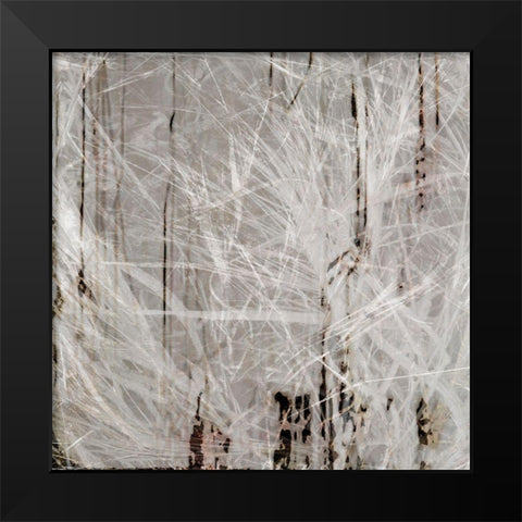 Neutral Drift I Black Modern Wood Framed Art Print by Aryai, Sia