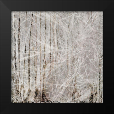 Neutral Drift II Black Modern Wood Framed Art Print by Aryai, Sia