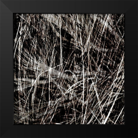 Neutral Drift III Black Modern Wood Framed Art Print by Aryai, Sia