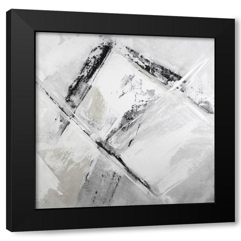 Neutral Amaze V Black Modern Wood Framed Art Print by Aryai, Sia