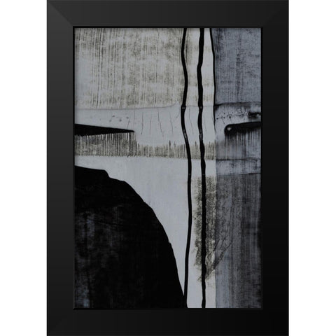 Motif I Black Modern Wood Framed Art Print by Aryai, Sia