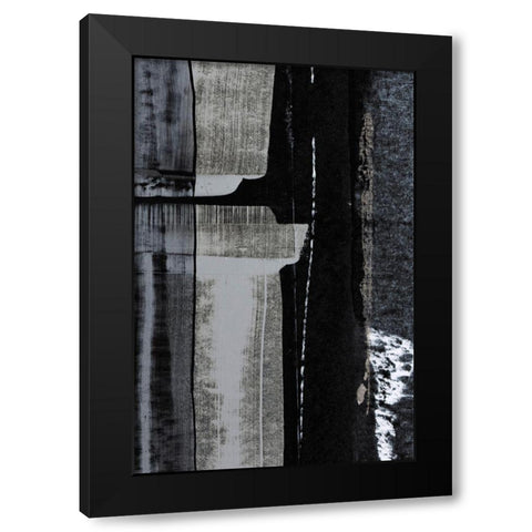 Motif II Black Modern Wood Framed Art Print by Aryai, Sia