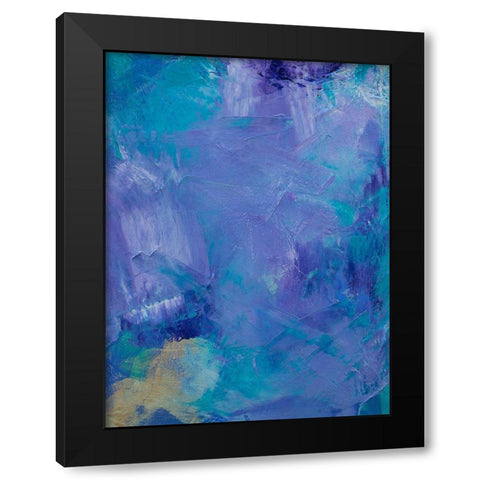 Lavender Peri II Black Modern Wood Framed Art Print by Guererra, Teodora