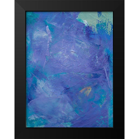 Lavender Peri III Black Modern Wood Framed Art Print by Guererra, Teodora