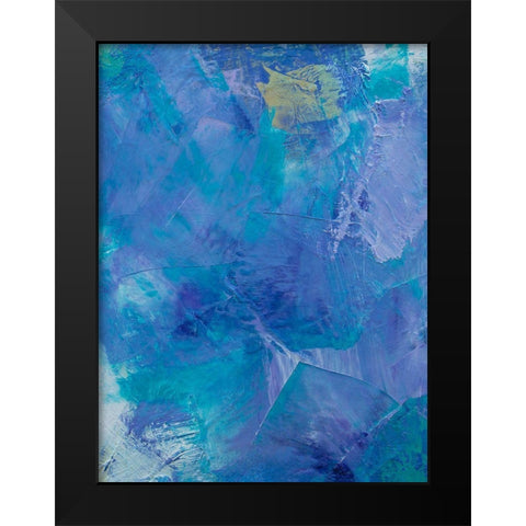 Lavender Peri IV Black Modern Wood Framed Art Print by Guererra, Teodora