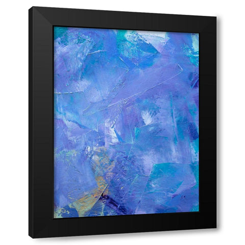 Lavender Peri V Black Modern Wood Framed Art Print with Double Matting by Guererra, Teodora