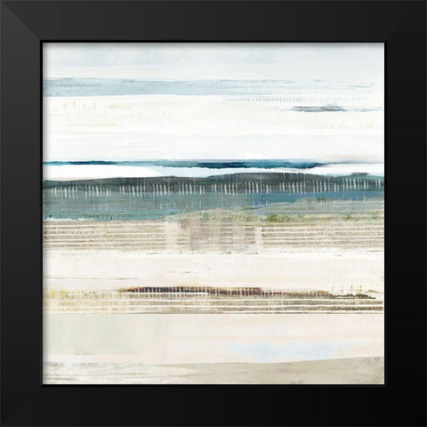 Water Marks I Black Modern Wood Framed Art Print by Kouta, Flora