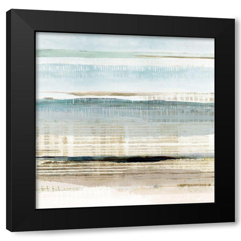 Water Marks II Black Modern Wood Framed Art Print by Kouta, Flora