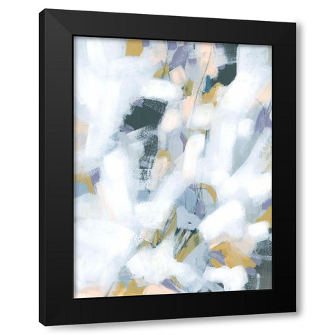 Periwinkle Shadow II Black Modern Wood Framed Art Print by Vess, June Erica