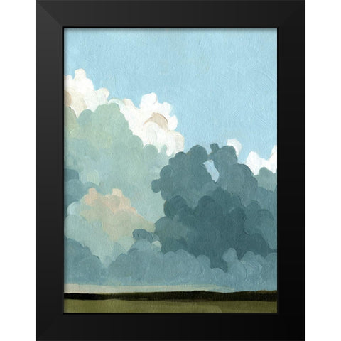 Cumulus Terrain II Black Modern Wood Framed Art Print by Caroline, Emma