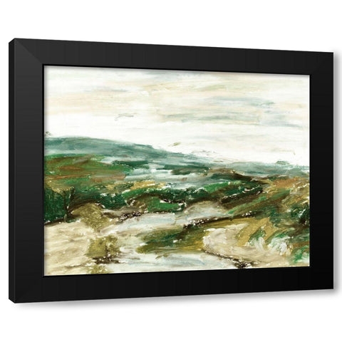 Further I Black Modern Wood Framed Art Print by Wang, Melissa