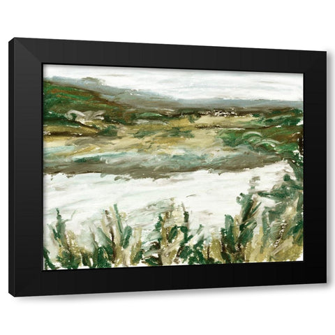 Further II Black Modern Wood Framed Art Print with Double Matting by Wang, Melissa
