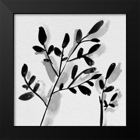 Sprouting I Black Modern Wood Framed Art Print by Wang, Melissa