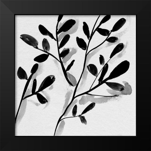 Sprouting III Black Modern Wood Framed Art Print by Wang, Melissa