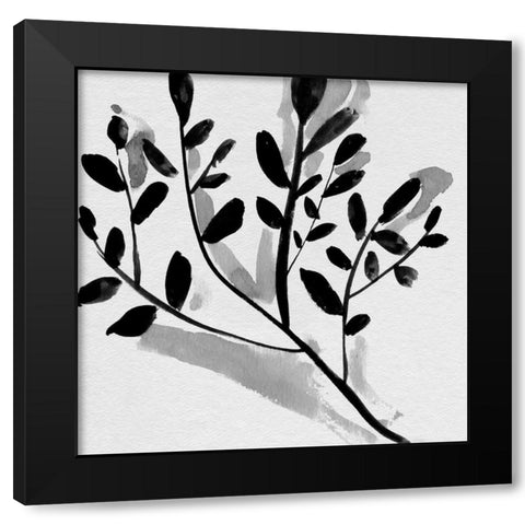 Sprouting IV Black Modern Wood Framed Art Print with Double Matting by Wang, Melissa