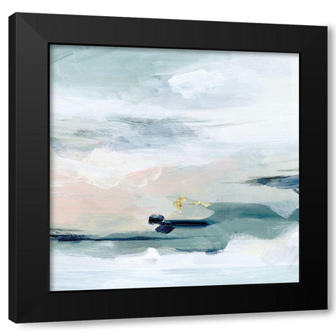 Abstracted Sea Foam I Black Modern Wood Framed Art Print by Parker, Jennifer Paxton