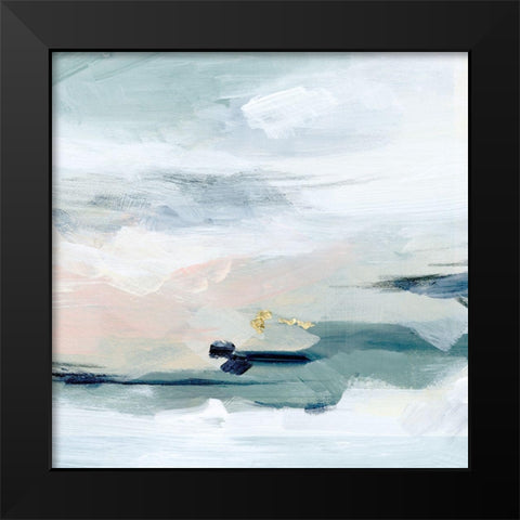 Abstracted Sea Foam I Black Modern Wood Framed Art Print by Parker, Jennifer Paxton