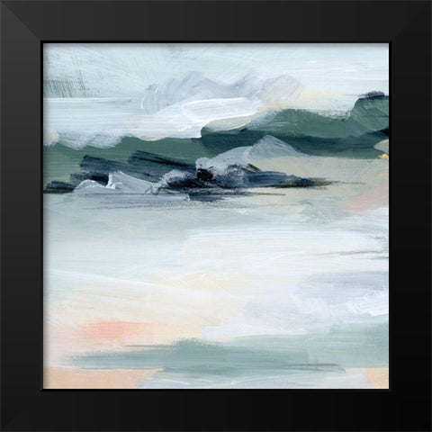 Abstracted Sea Foam II Black Modern Wood Framed Art Print by Parker, Jennifer Paxton